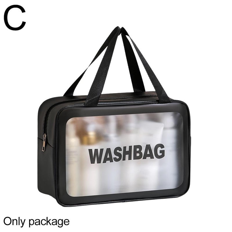 Large capacity, thickened toiletry bag, handheld cosmetic bag, portable travel cosmetic storage bag for women.